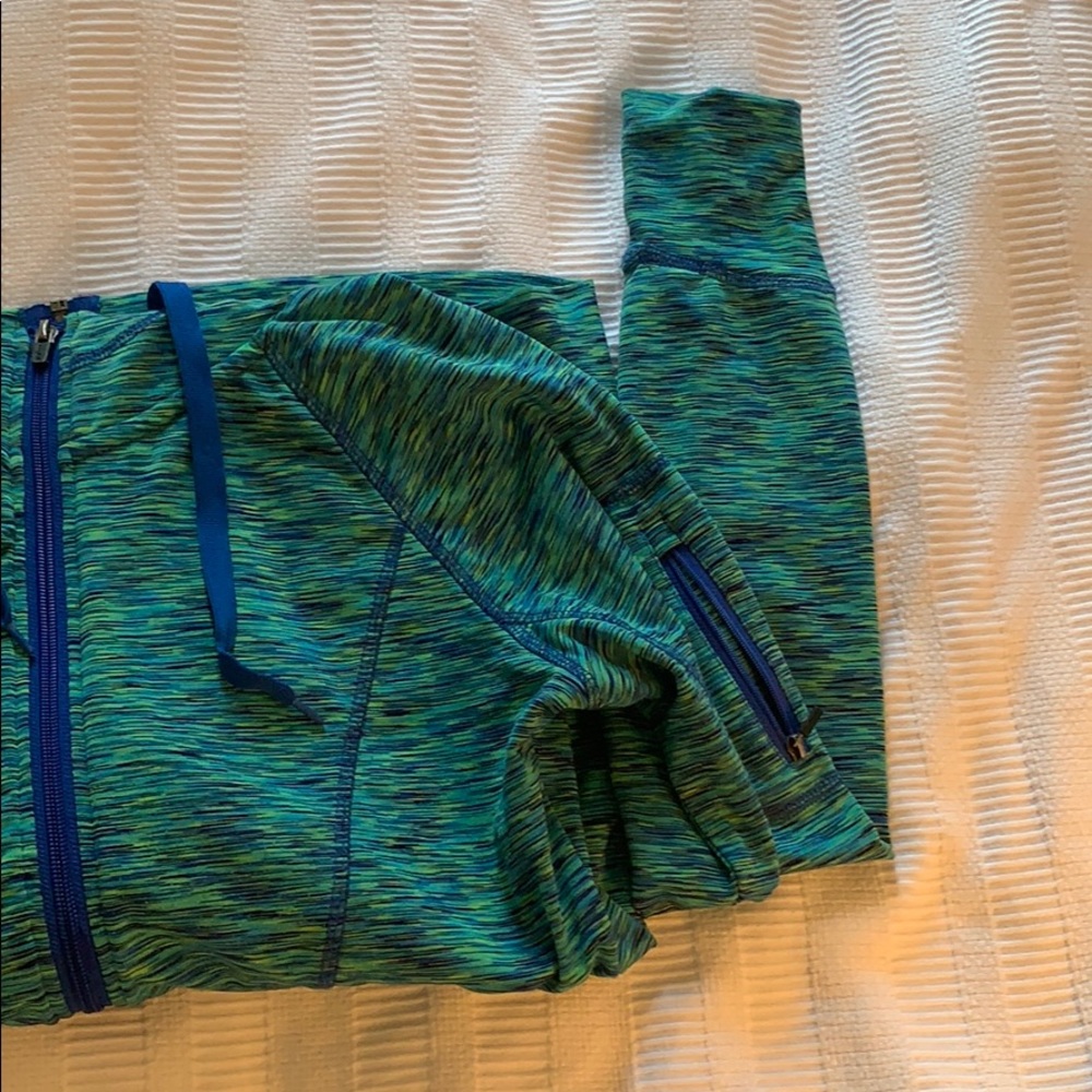 Full-Zip, Blue/Green Pull Over